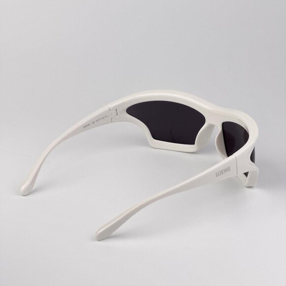 Loewe LW40143U Sunglasses – White Wraparound Shield Frame Grey | Model LW40143U - Picture 8 of 12